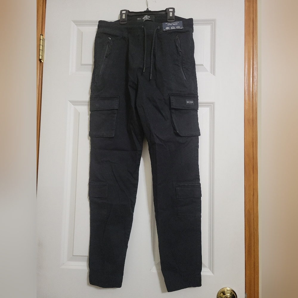 NWT Hollister Black Cargo Pants